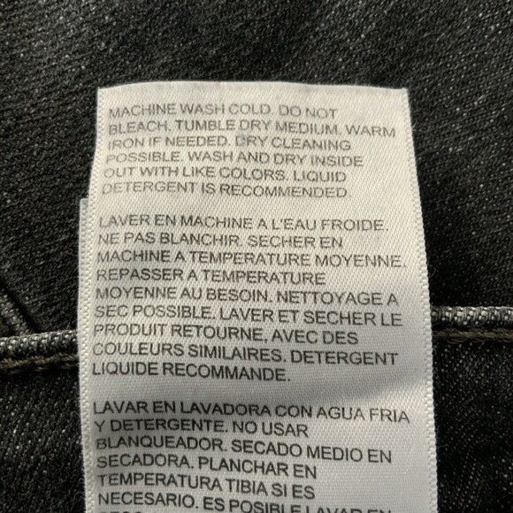 Levi’s Black Washed Wedgie Skinny Raw Hem Button Fly Jeans 31 - Picture 9 of 12